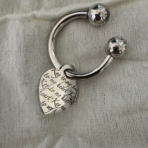 Tiffany and Co silver key ring